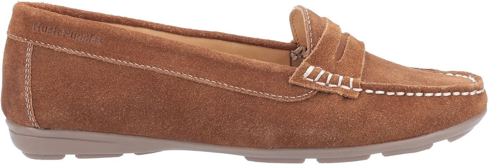 Hush Puppies Slip On Ladies Shoes Margot Slip On Shoes Tan