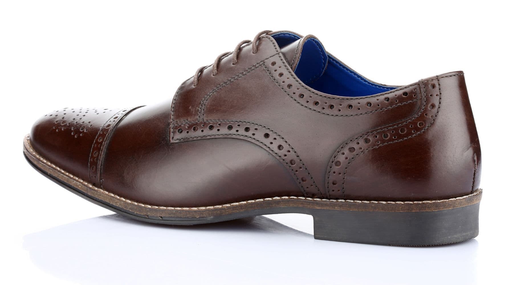 Red Tape Claydon Brown Shoes - Brown - UK 8