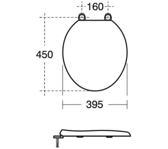 Armitage Shanks Gemini Toilet Seat