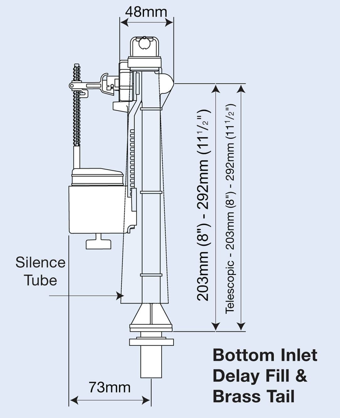 Thomas Dudley Hydroflo Bottom Inlet Valve (Delay Fill)