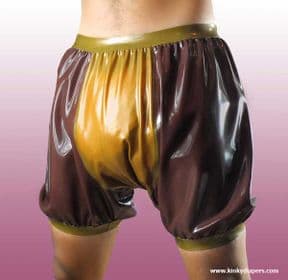 Bloomers en caoutchouc 20 cm/7.8'' entrejambe - KINKY DIAPERS