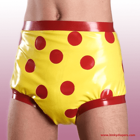 Culotte en caoutchouc pointillé - KINKY DIAPERS