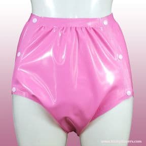 Culotte latex féminine à boutonner - KINKY DIAPERS