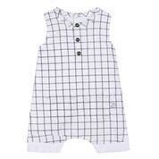 Absorba 9L33081 . Blanc Romper . Available Sizes 3/6/9/12 Months . Spring/Summer 2018