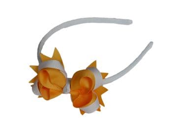 Alice Band - GOLD/WHITE