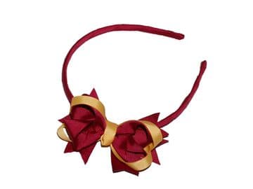 Alice Band - MAROON/GOLD