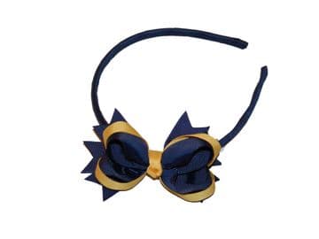 Alice Band - NAVY/GOLD