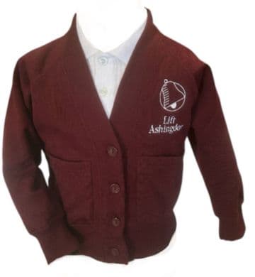 Ashingdon LIFT Sweat Cardigan - Maroon