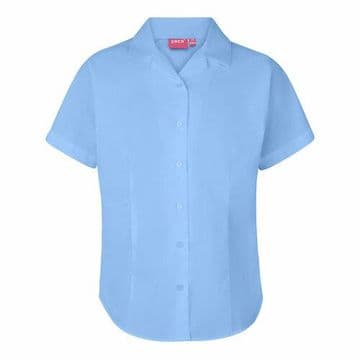 Blouse Revere Collar 2 Pack - SHORT SLEEVE/ SKY BLUE