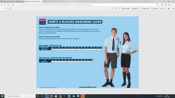 Blouse & Shirt Sizing