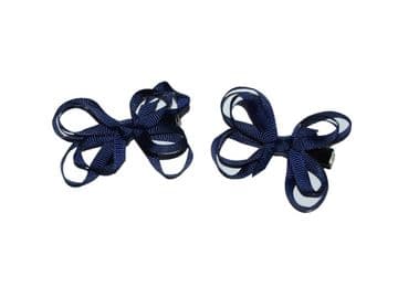 Bow Clips - NAVY