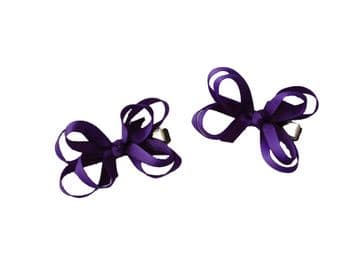 Bow Clips - PURPLE