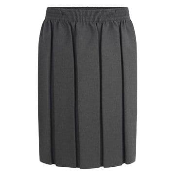 Box Pleat Skirt - GS3002 - GREY