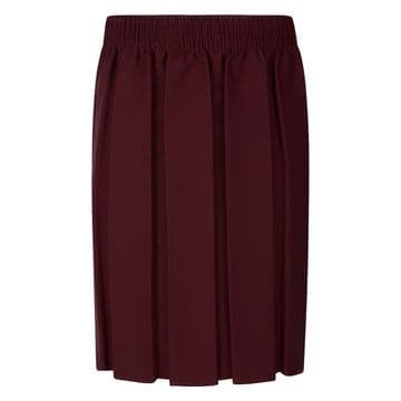 Box Pleat Skirt - GS3002 - MAROON
