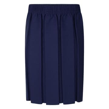 Box Pleat Skirt - GS3002 - NAVY
