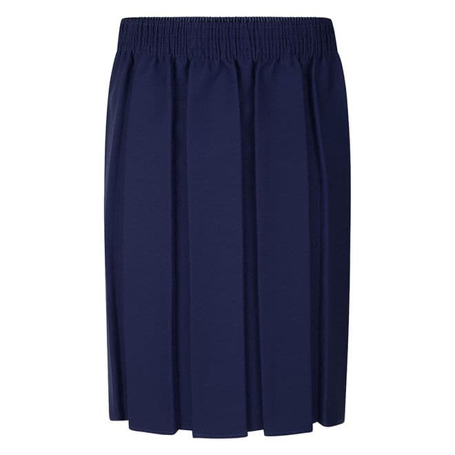 Box Pleat Skirt - GS3002 - NAVY
