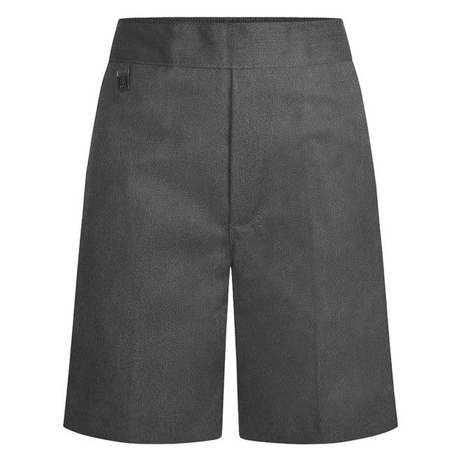 Boys Elastic Back Pull-Up Shorts - BS3074 - GREY