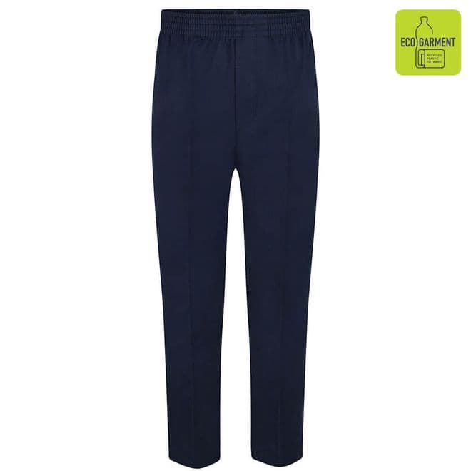 Boys Full Elastic Pull-Up Trousers - BT3046 - NAVY