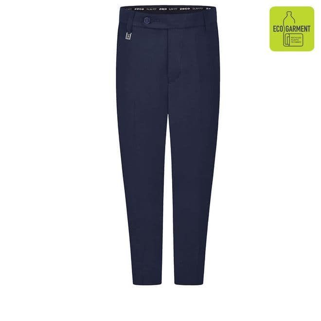 Boys Slim Fit Trouser Long Length Leg Trousers - BT3065L - NAVY
