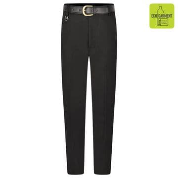 Boys Tailored Fit Extra Long Length Leg 35" Trousers - BT3067 - BLACK