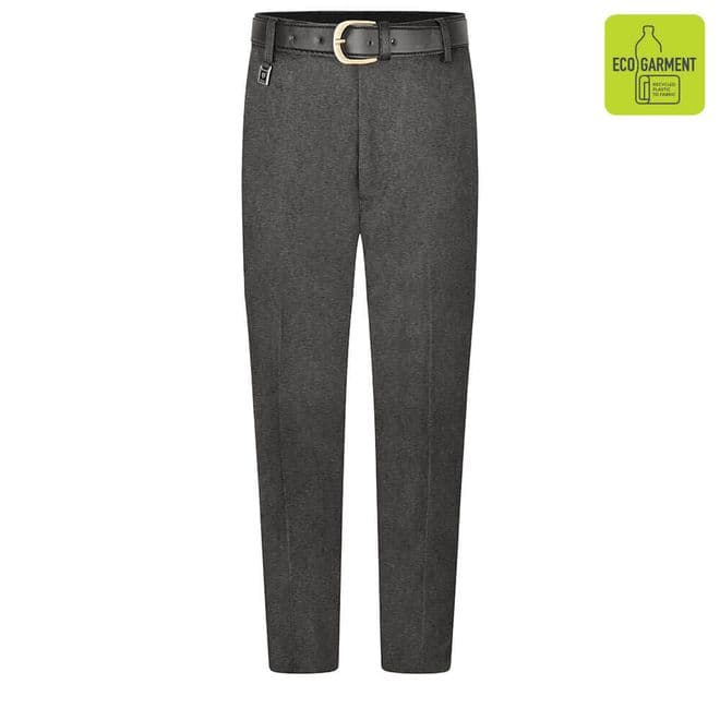 Boys Tailored Fit Regular Length Leg Trousers - BT3064 - GREY