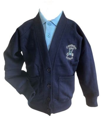 Castledon Sweat Cardigan - Navy