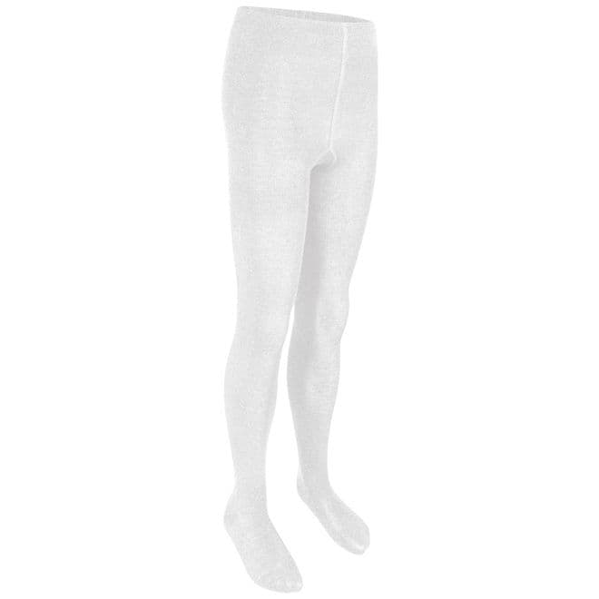 Cotton Rich Tights - Two Pair Pack - GT3214 - WHITE