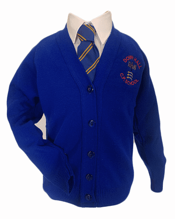 Down Hall Knitted Cardigan - Royal