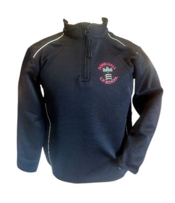 Down Hall P.E. Track Top 1/4 ZIP ZR45- NAVY