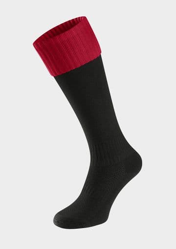 Eastwood Sports Socks - BLACK/RED - Boys & Girls
