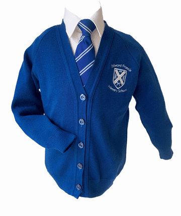 Edward Francis Knitted Cardigan - Royal