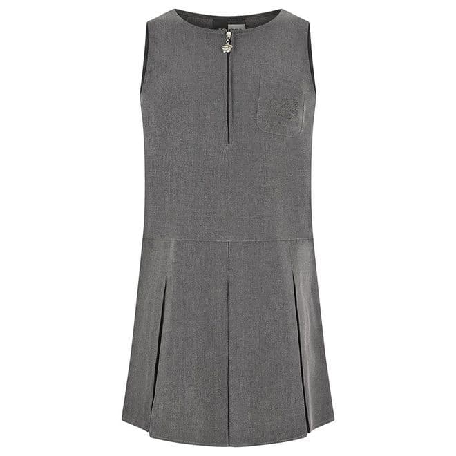 Flower Embroidery Pinafore - GP3033 - GREY