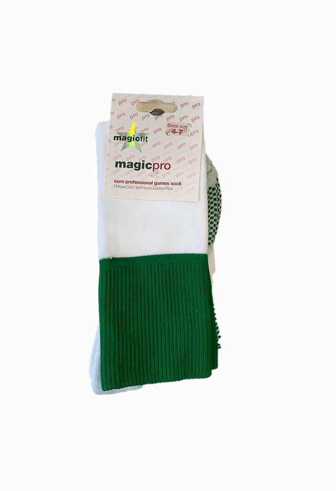 Football Sports Socks - Green/White