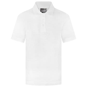 Frilly Collar Polo Shirt - White
