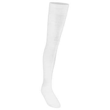 Girls Overknee Socks - One Pair Pack - GS3212 - WHITE
