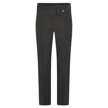 Girls Two Button Lycra Trousers - GB3043 - BLACK