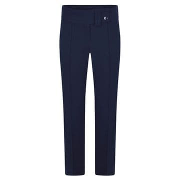 Girls Two Button Lycra Trousers - GB3043 - NAVY