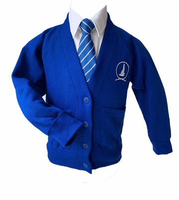 Great Wakering Sweat Cardigan - Royal