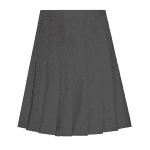 Greensward Stitched Down Knife Pleat Skirt - DL972 - GREY