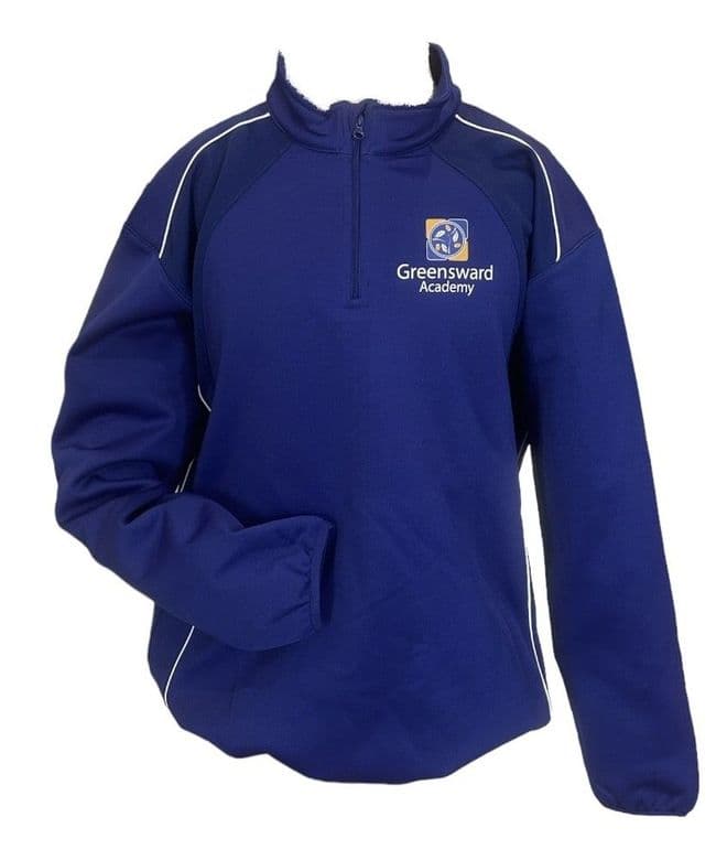 Greensward Yr 8-11 - 1/4 zip sport track top
