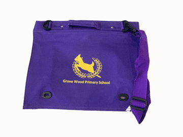 Grove Wood Toggle Book Bag - PURPLE