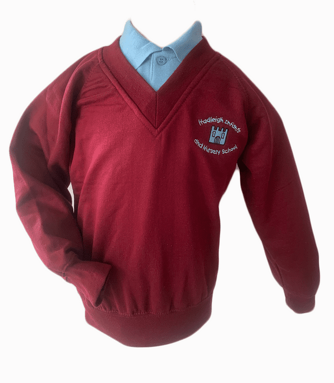 Hadleigh Infant V-Neck Sweatshirt - MAROON