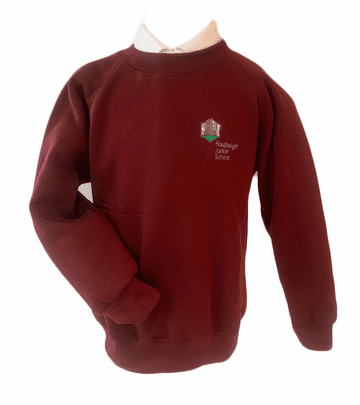 Hadleigh Junior Crew Neck Sweatshirt - Maroon