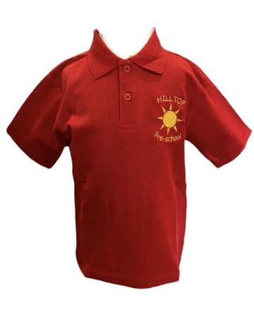Hilltop Pre-School Polo Shirt - Red
