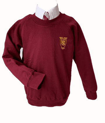Holt Farm Crew Neck Sweatshirt - Maroon