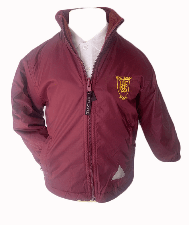 Holt Farm Reversible Fleece Jacket - Maroon