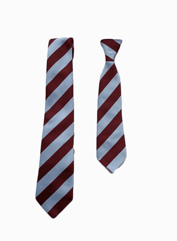 Holt Farm Tie - Maroon/Silver
