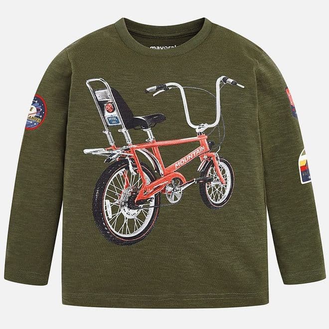 Mayoral 4034 . Ivy Long/Sleeve top   Available Sizes 2/3/4/5/6/7/8/9 Years .  Autumn/Winter 2018