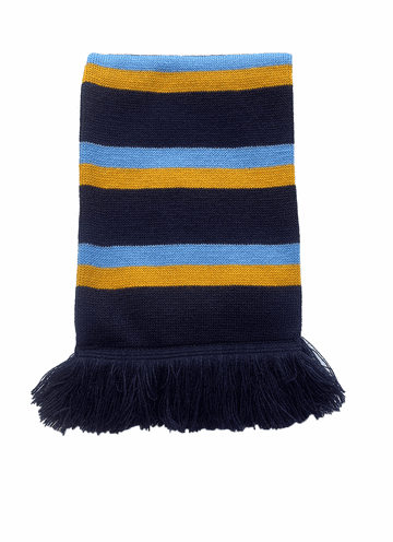 OLOR Scarf - Navy/Gold/Sky Blue