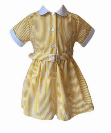 OLOR Summer Dress - GOLD/WHITE